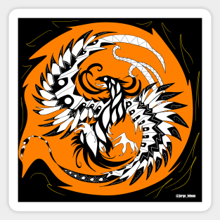 PHOENIX THE firebird ecopop Sticker